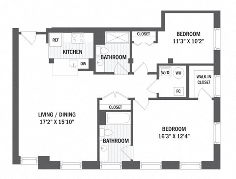 B4 Floor Plan at Windsor Radio Factory, Melrose, 02176